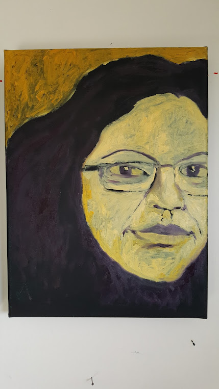 Seven Secrets Shaded — autorretrato com óculos, 2017