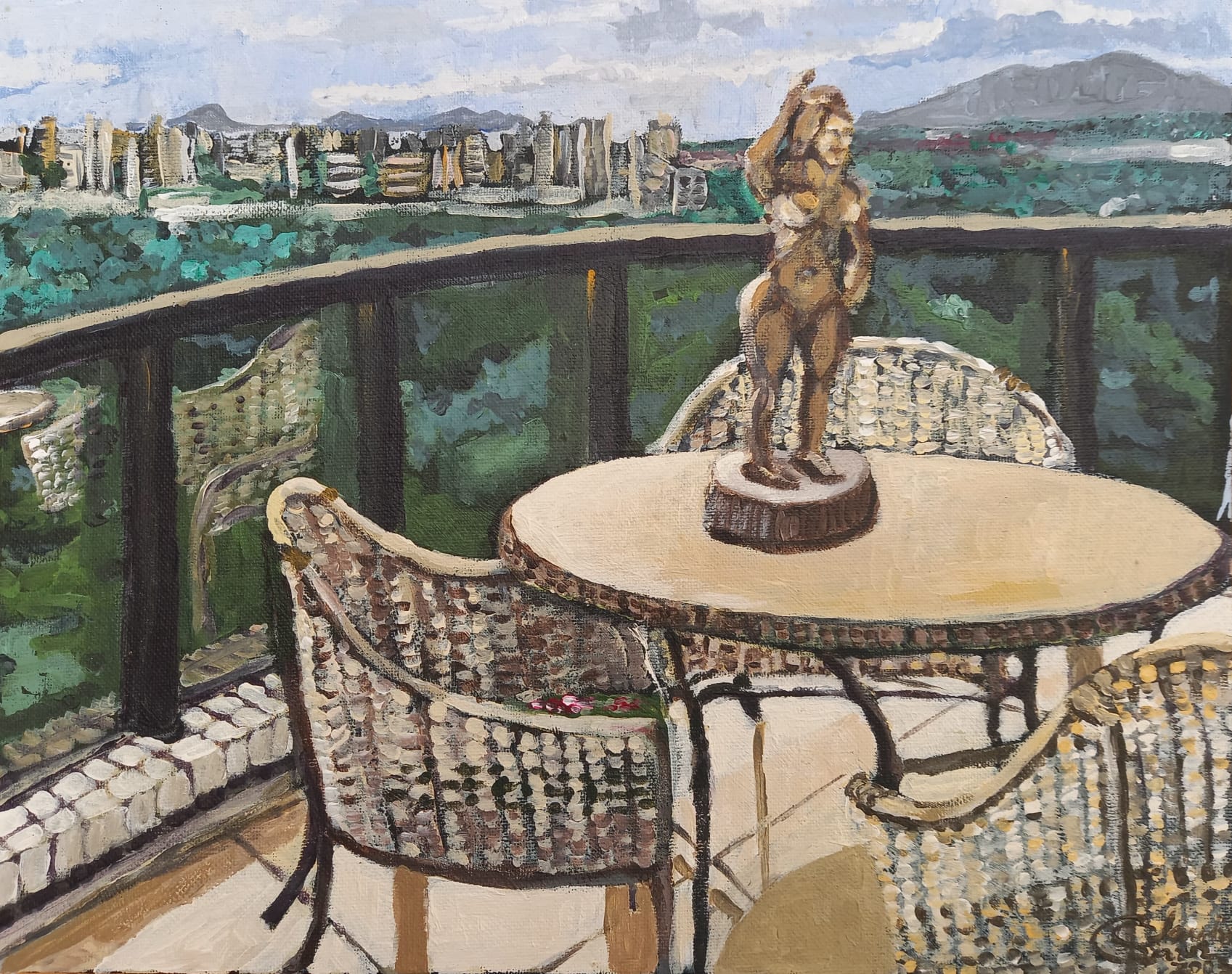 A Varanda da Thereza — óleo sobre tela